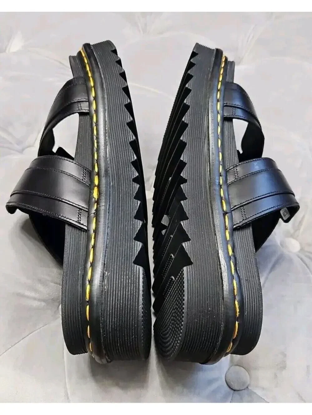 Dr. Doc’s Martens DM Myles Mens 14 US Black Leather Outdoor Strappy Sandals NEW